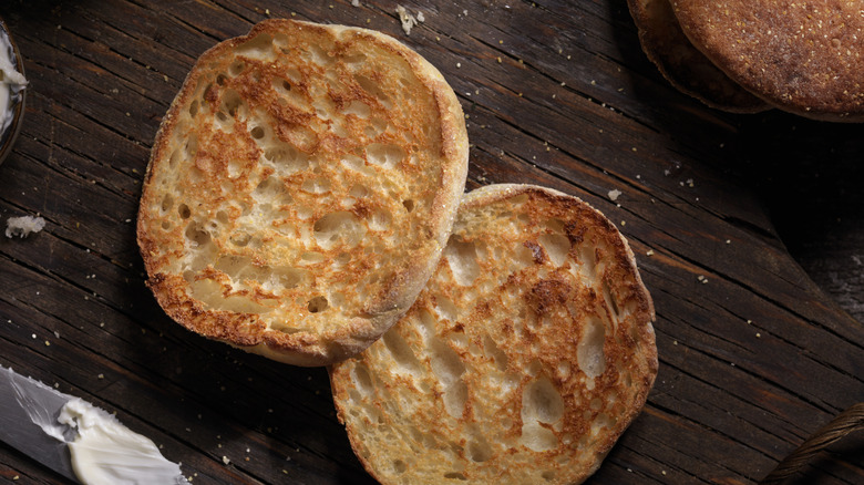 toasted English muffin