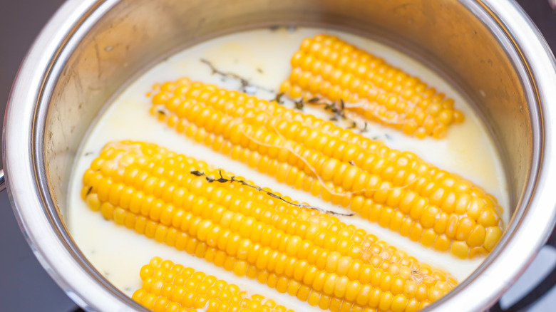 Butter bath for corn