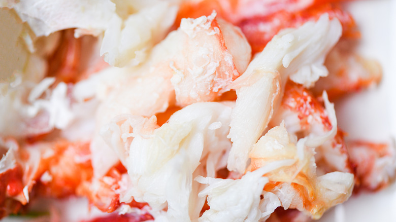 Cooked Alaskan crab meat