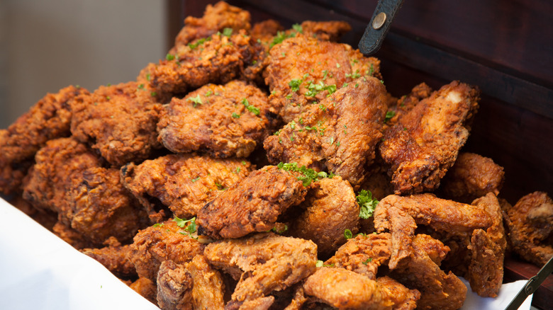 Fried chicken on plate