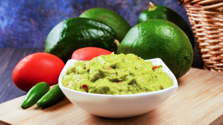 Bowl of guacamole