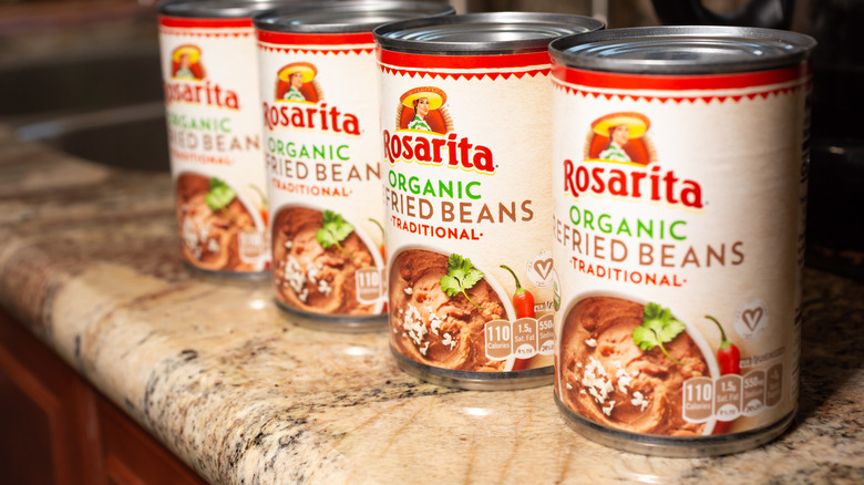 Canned Rosarita refried beans