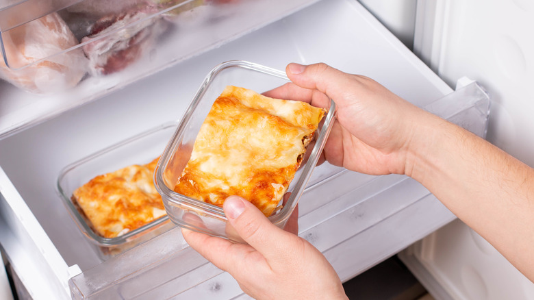 Frozen portioned casserole