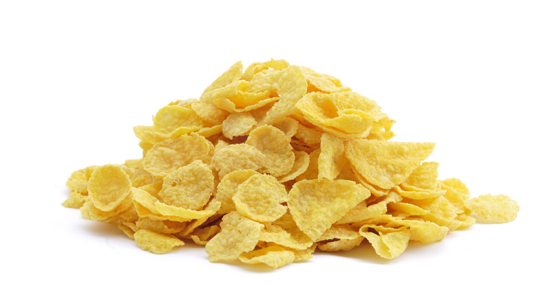 Pile of corn flakes