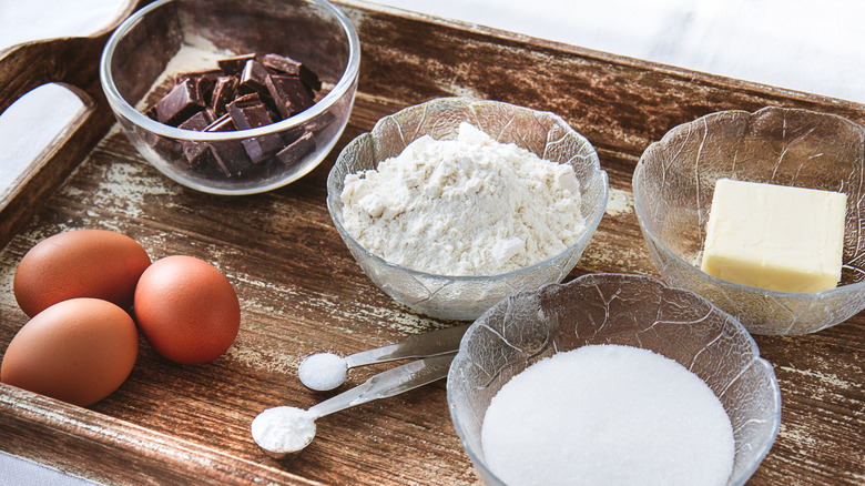 Measured ingredients mise en place