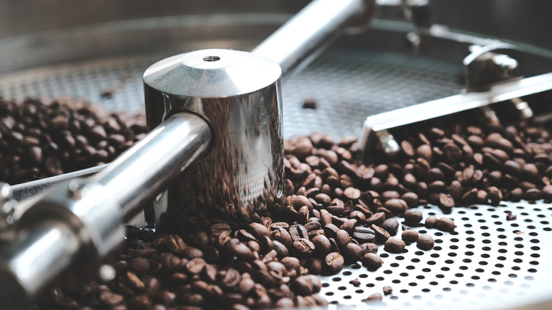 coffee beans roasting