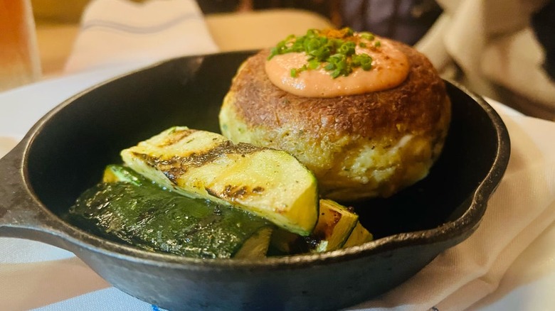 cast iron crab cake