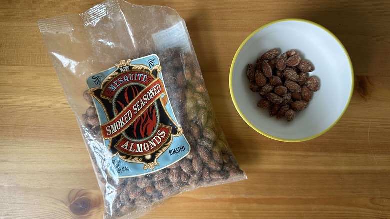 Mesquite smoked almonds