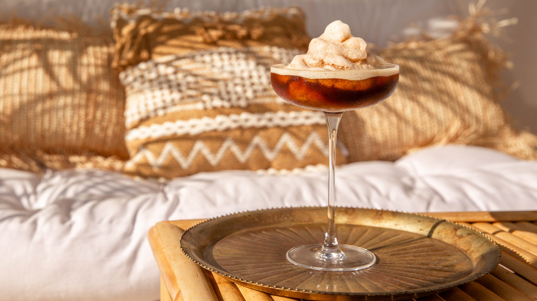 frozen espresso martini tray table