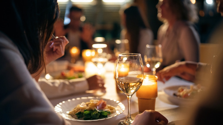 friends dining out