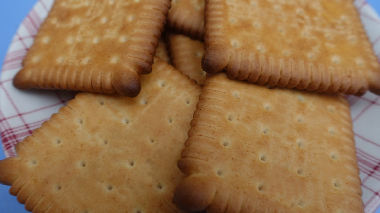 several petit beurre cookies