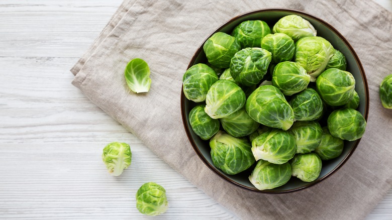 Bowl of brussels sprouts