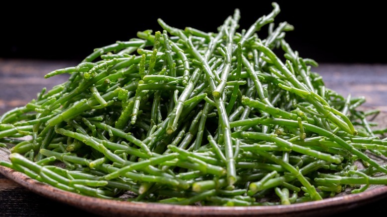 sea beans on a plate