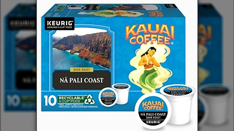 box of Kauai Coffee Na Pali Coast Dark Roast