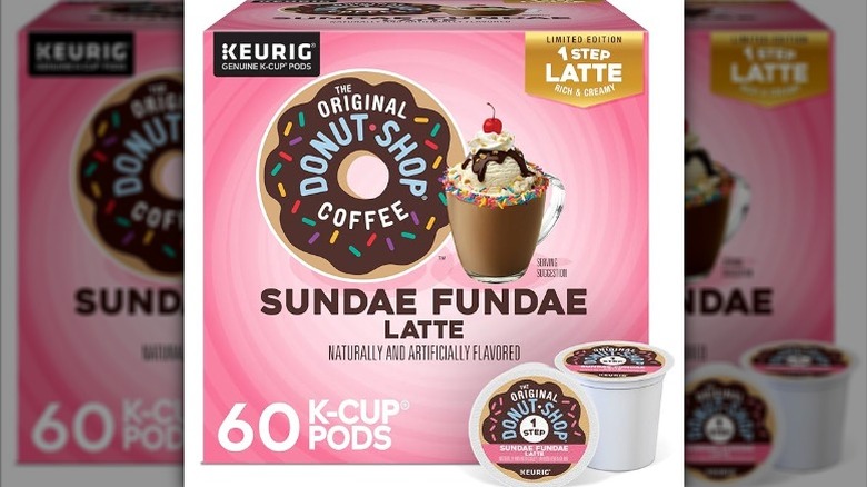 box of The Original Donut Shop Coffee Sundae Fundae Latte