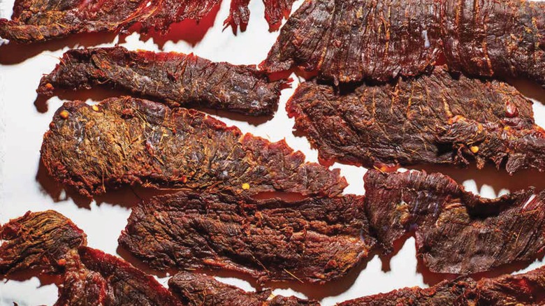 Homemade beef jerky