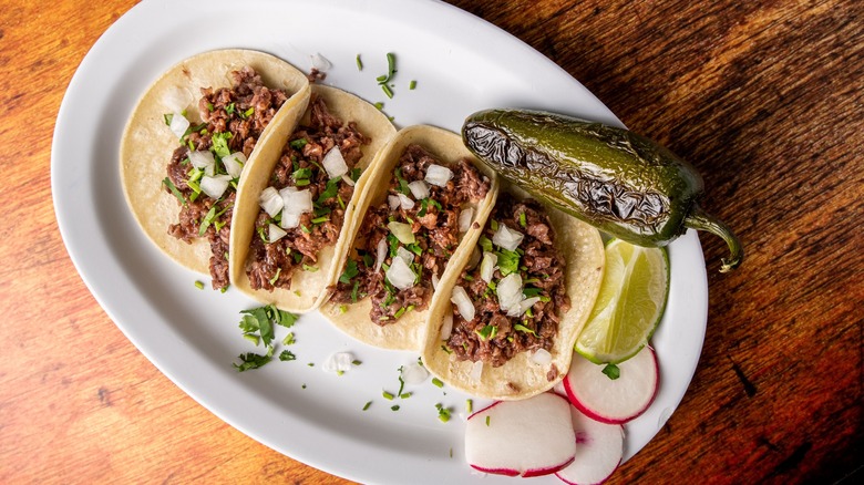 tacos from La Salsa Verde