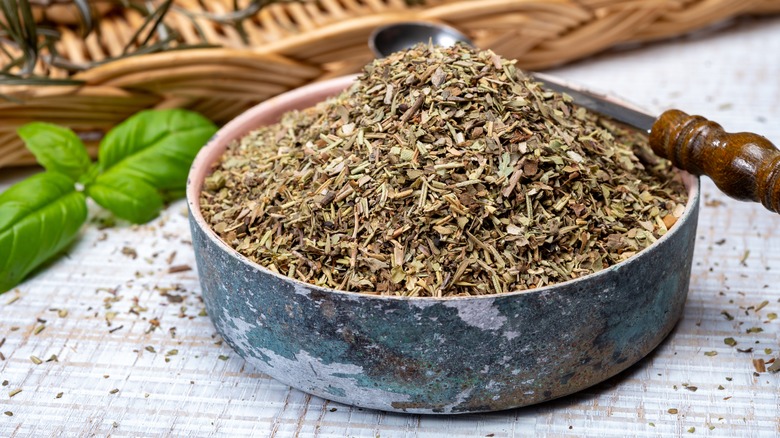 Herbes de Provence in a bowl