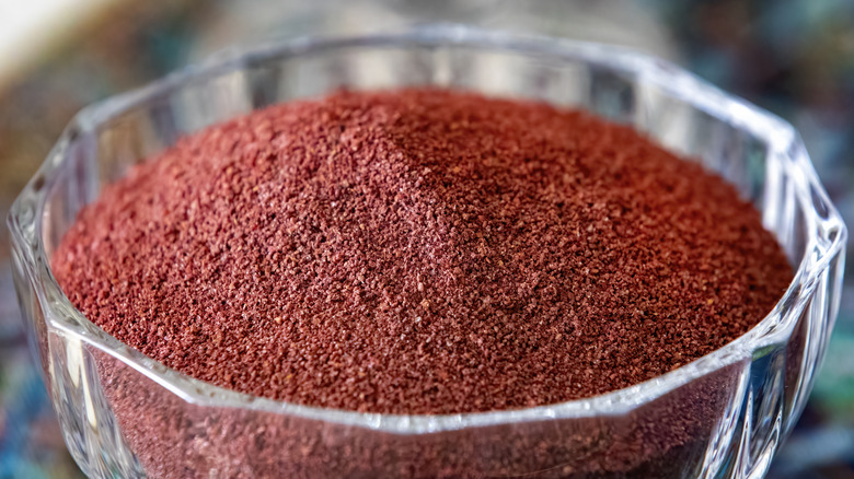 Sumac powder in a bowl