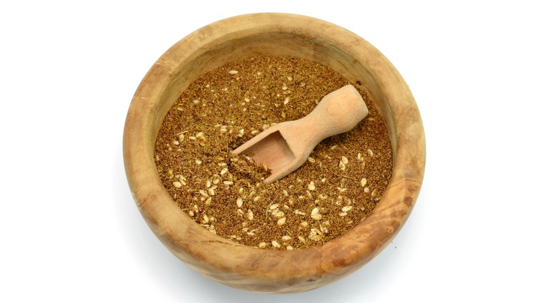 A spoon in za'atar