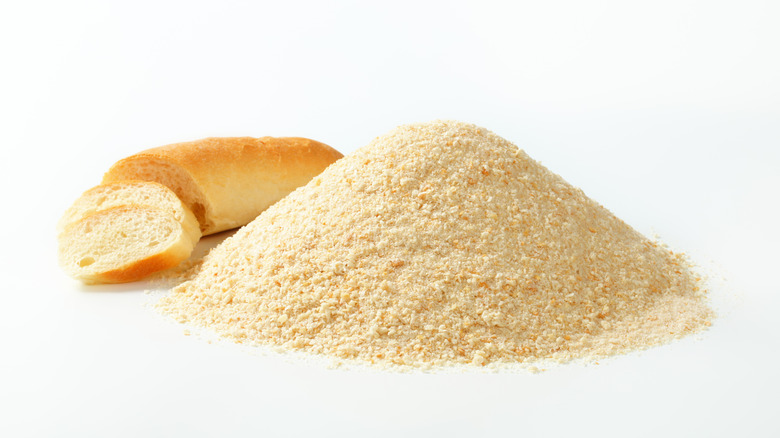 Breadcrumbs with bread