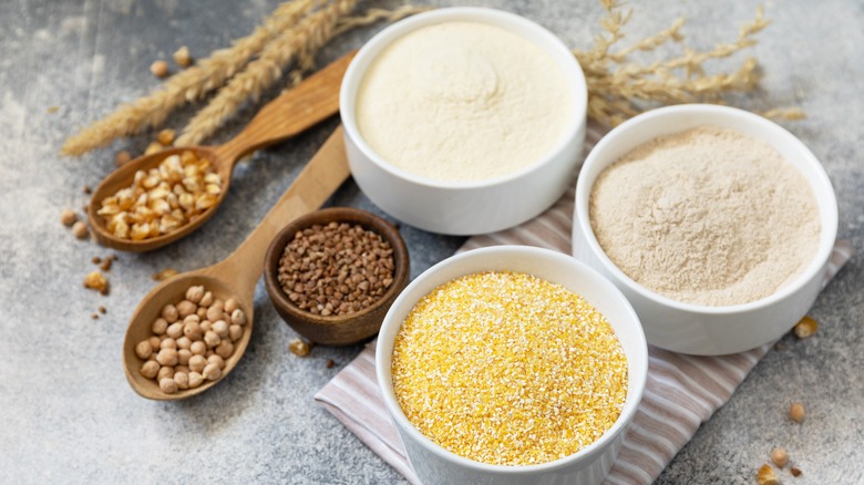 Different types of flour