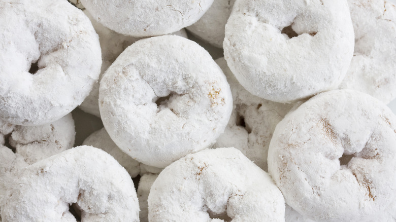 Powdered sugar donuts