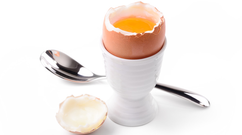 boiled egg in egg cup