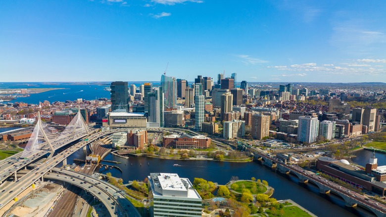 Boston skyline in daylight