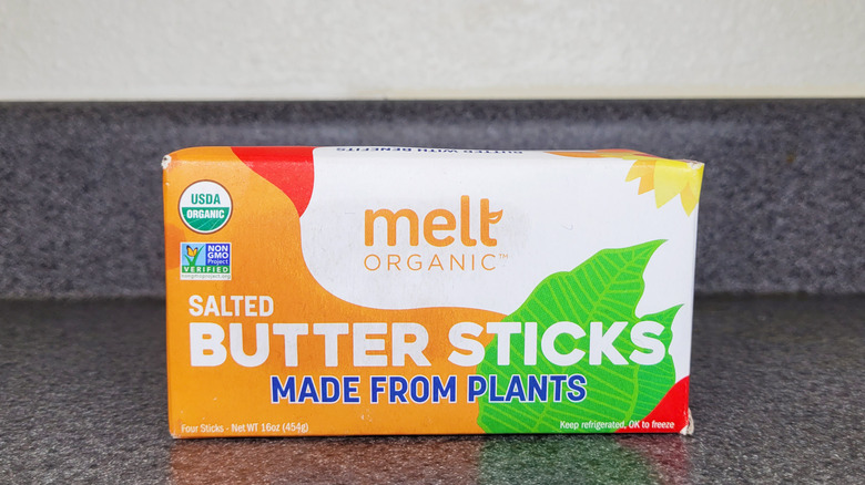 Melt organic butter sticks