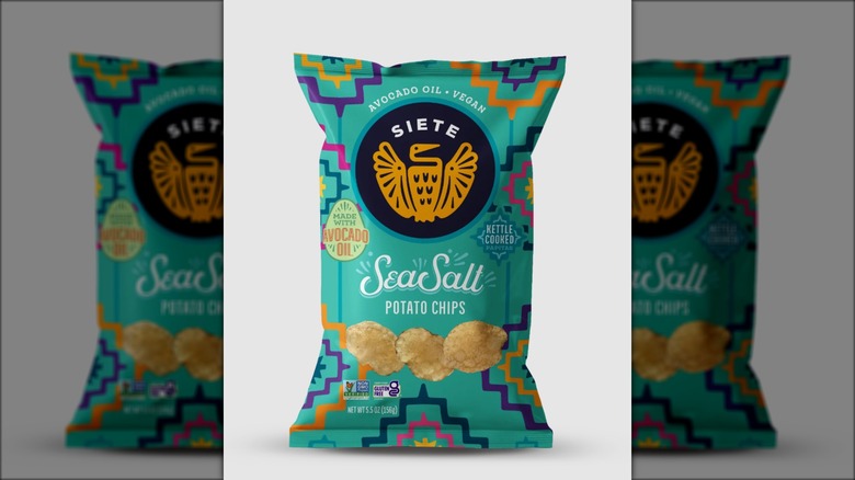 Siete sea salt kettle chips