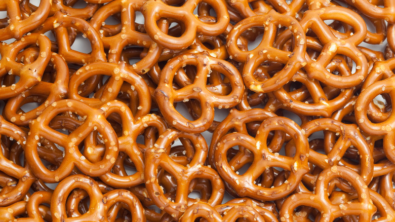 pretzels in a pile