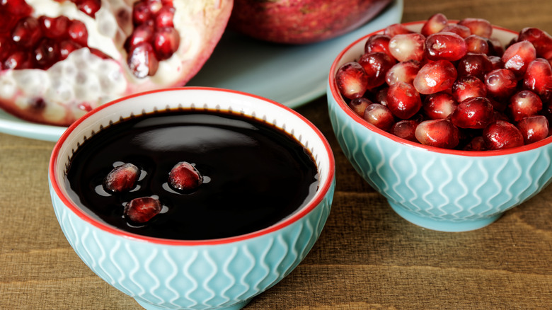 bowl pomegranate molasses pearls