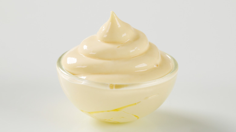 Bowl of mayonnaise 