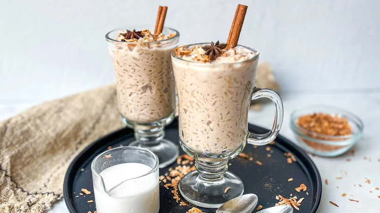 Chai rice pudding