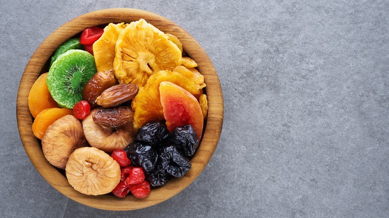 Bowl of dried fruit