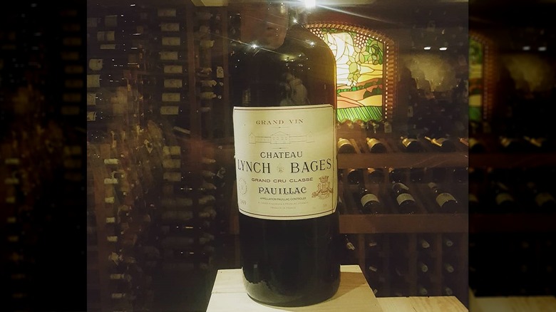 Solomon bottle of Lynch Bages Bordeaux wine