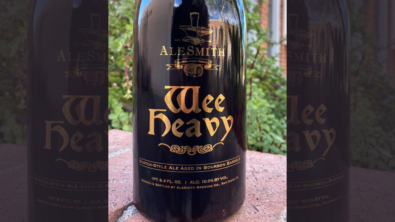 bottle of AleSmith's wee heavy