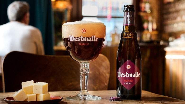 Westmalle chalice and bottle