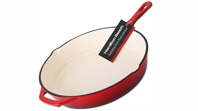 Red Hamilton Beach skillet