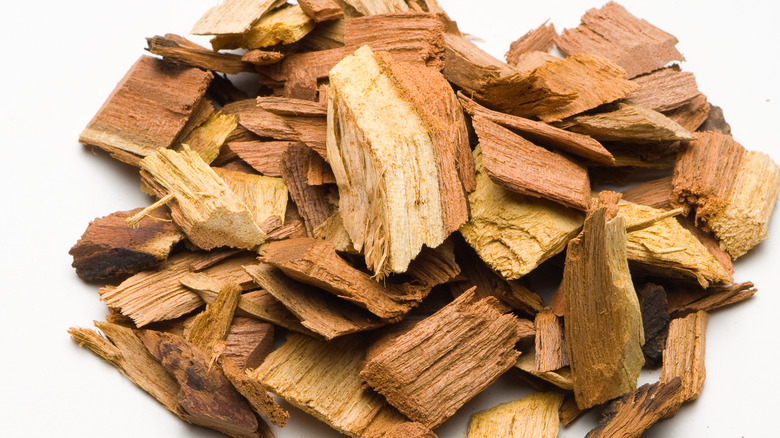 Pile of mesquite chips