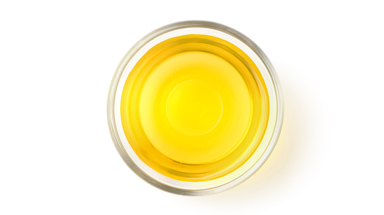 Bowl of canola oil