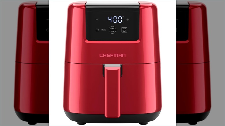 red Chefman 2-Qt Mini Air Fryer