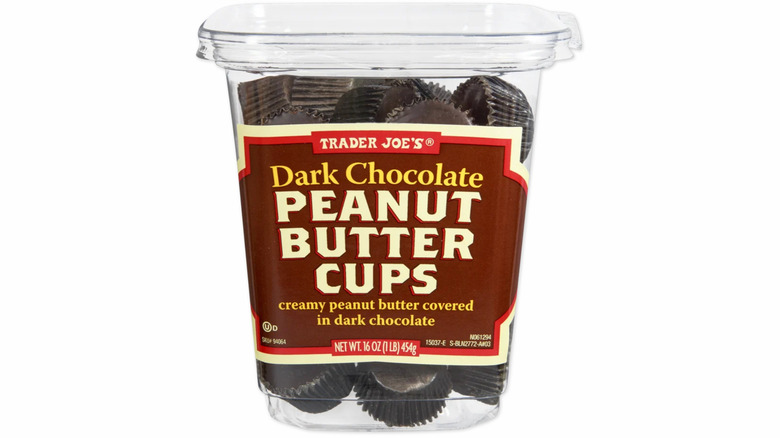 Dark chocolate peanut butter cups