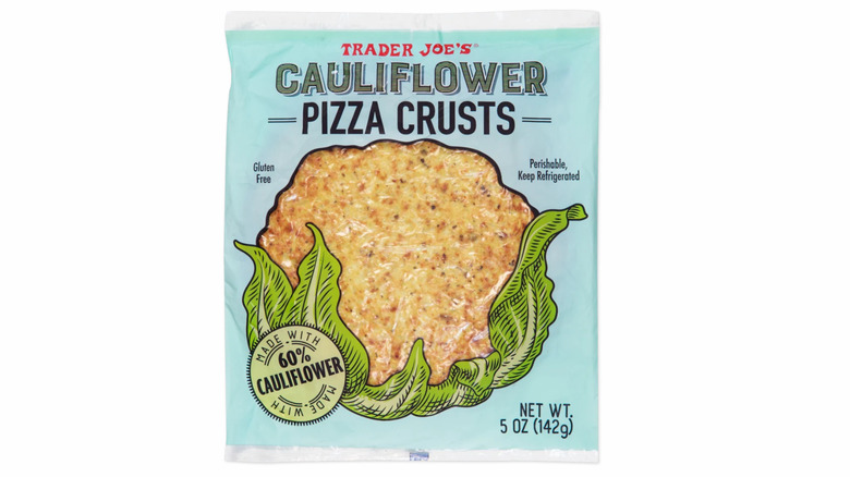 Cauliflower pizza crusts in package
