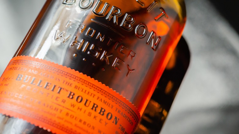 bottle of Bulleit Bourbon