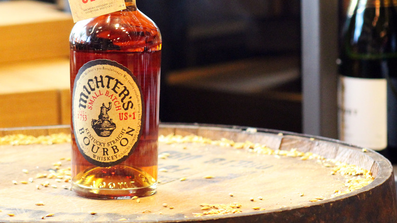 bottle of Michter's Bourbon