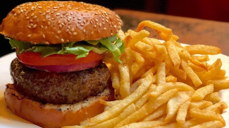 Balthazar burger and fries