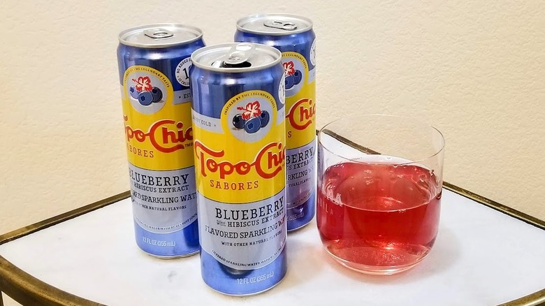 Topo Chico blueberry sparkling water