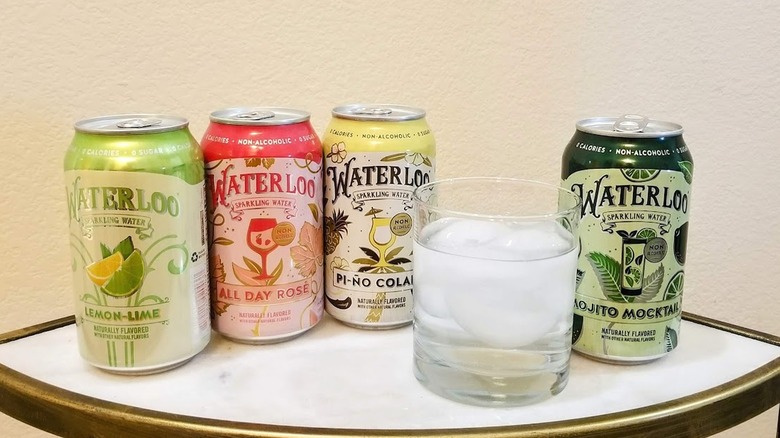 Waterloo sparkling water cans